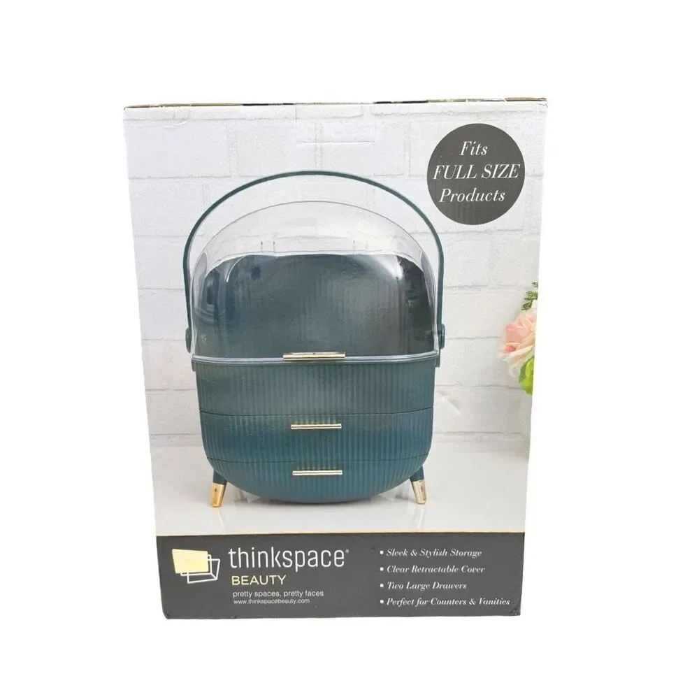 ThinkSpace Pro Beauty Organizer Case - Dark Teal - 10.6